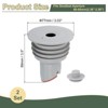Unique Bargains Silicone Anti-Odor Ring Washing Machine Sealing Drain Stoppers 2 Pcs - 2 of 4