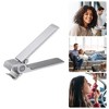 Unique Bargains Stainless Steel Nail Clippers Portable Nail Cutter for Nail Care Black 1Pc - 2 of 4