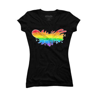 Adult Design By Humans Pride Rainbow Doodle By Maricalvente T-Shirt