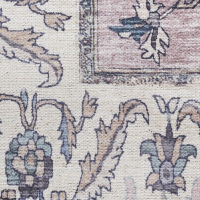 Brilliance Persian Beige Multicolor Chenille 8' x 10' Washable Rug