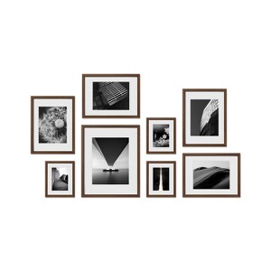 Haus and Hues Carlisle Gallery Wall Frame Set with Real Glass and Mat - 1 of 4
