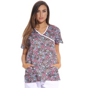 Just Love Womens Scrub Tops - V-Neck Nursing Scrubs with 2 Pockets - 1 of 3