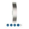 Progress Lighting Curvity 1-Light LED Vanity Wall Light in Brushed Nickel with Acrylic Diffuser - 2 of 3