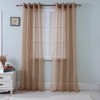 Olivia Gray Wanda Box Voile Grommet Panel Polyester Curtain Panels 54" x 90" Taupe - 3 of 4