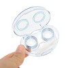 Unique Bargains Integrated Heart Contact Lens Case Blue 1 Set - 2 of 4