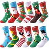 Joyfy Christmas Socks, Funny 12 Pairs Christmas Socks Unisex Warm Thermal Novelty Gift Socks for Family Christmas, Holiday or Birthday Gift - 3 of 4