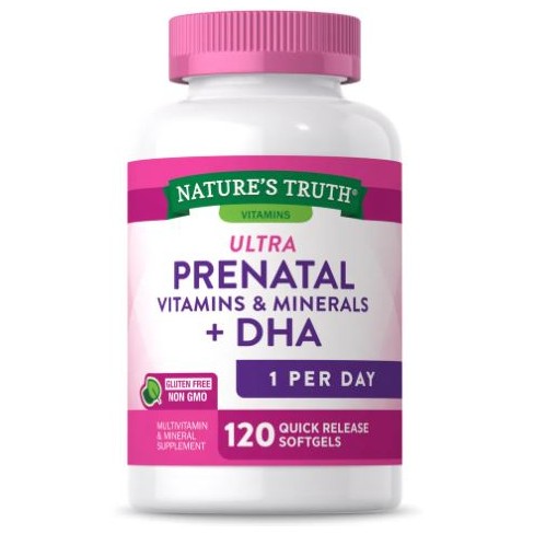 Nature's Truth Prenatal Vitamin With Dha | 120 Softgels : Target