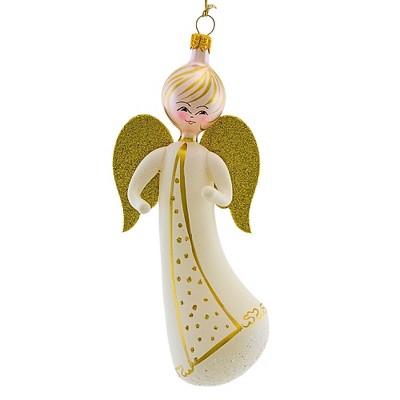 Italian Ornaments 5.5 Inch Golden Angel On High Christmas Heaven Ornament Tree Ornaments