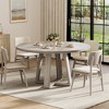 Round Dining Table for 4, 47 Inches Dining Room Table, Circle Kitchen Tables for Dining Room, Kitchen, Living Room(Table Only) - 3 of 4