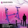 Liquid Stands Keyboard Stand w/ Wheels - Z Style Adjustable & Portable Sturdy Digital Piano Stand For 54-88 Key Piano - Rolling Musical Stand (Purple) - image 2 of 4