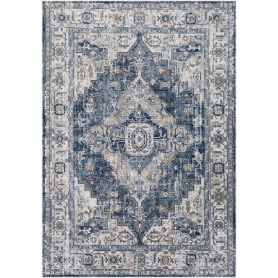 Mark & Day Tricht 6'7"x9' Rectangle Woven Indoor Area Rugs Charcoal