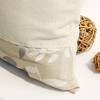 Slickblue Decorative Linen Throw Pillow - Stylish Patchwork Floor Cushion, 19.7"x19.7", 8 Design Options - 4 of 4
