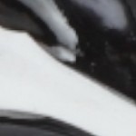 black, white, orange