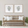 Tempaper & Co.® Nautical Stripe Removable Peel and Stick Wallpaper, Charcoal and Cotton, 28 sq. ft.: Striped Playroom Decor - image 2 of 4