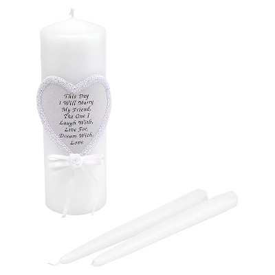 plain unity candle set