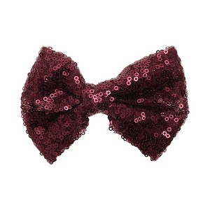 Unique Bargains Elegant Sequins Bow Hair Clip 1 Pc - 1 of 4