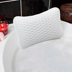 Bath Pillows for Tub and Hot Tub, Home Spa Pillows for Head and Neck Support with 2 Strong Suction Cups - 1 of 4
