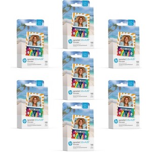 HP Sprocket 3.5" x 4.25" Sticky-Backed Zink Photo Paper, Compatible w/Photobooth - 1 of 4