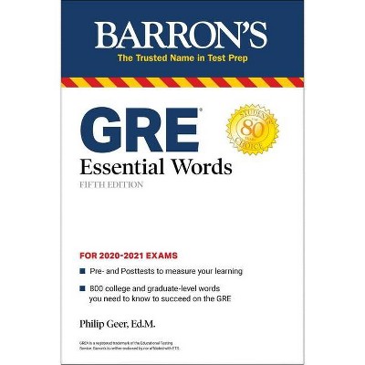 GRE Essential Words - (Barron's Test Prep) 5th Edition by  Philip Geer (Paperback)