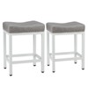 NicBex PU Leather Dining Chairs Set of 2,Modern Upholstered Armless Kitchen Chairs for Dining room,Living Room,Kitchen - 2 of 4