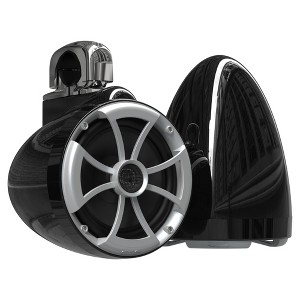 Wet Sounds 2) ICON 8 Fixed Clamp Tower Speakers - Pair Black - 1 of 4