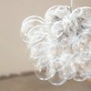 Storied Home Glass and Metal Pendant Lamp, Clear - 4 of 4
