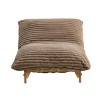 Modern Corduroy Chaise Lounge Chair with Wood Frame, Comfy Sleeper Sofa Chair with Soft Cushion for Bedroom or Living Room – The Pop Home - 3 of 4