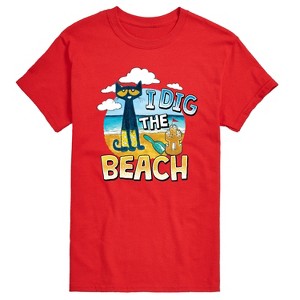 Men's - Pete the Cat - I Dig The Beach Short Sleeve Graphic T-Shirt - 1 of 4