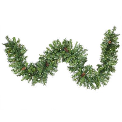 Northlight 50' x 12" Pre-Lit Dakota Pine Artificial Christmas Garland - Warm White LED Lights