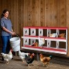 Coucheta Laying Boxes for Hens, Metal Nesting Boxes for Chickens, Chicken Nesting Box with Perch & Lid - Versatile Wall Mount or Free Standing - 2 of 4
