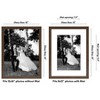 Americanflat 12x16 Picture Frame in Walnut - Displays 8x12 With Mat and 12x16 Without Mat - Composite Wood with Shatter Resistant Glass - 2 of 4