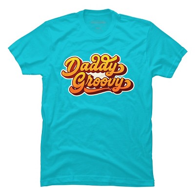 Men's Design By Humans Retro Vintage Daddys Groovy By AmberDawn888 T-Shirt