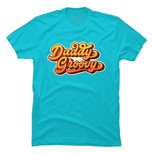 Men's Design By Humans Retro Vintage Daddys Groovy By AmberDawn888 T-Shirt - 1 of 2