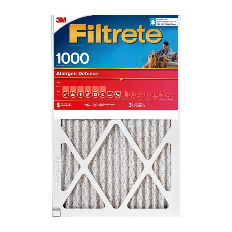 Filtrete 2pk Allergen Defense Air Filter 1000 MPR, 1 of 16