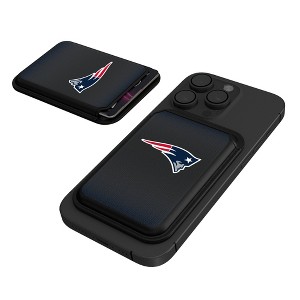 Keyscaper New England Patriots Linen Black Magnetic Credit Card Wallet - 1 of 3
