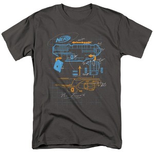 Nerf Deconstructed Nerf Gun Adult T-Shirt - 1 of 4