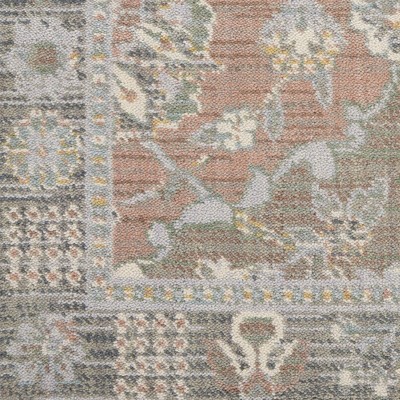 Transitional Moroccan Lanterns Wool Area Rug 8' x 10' - Grey