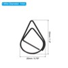 Unique Bargains Drop-Shaped Metal Prevent Tearing Pages Home Office Paper Clip 50 Pcs - 2 of 4