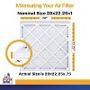 Filter King 20x22.25x1 Air Filter | 6-PACK | MERV 13 | HVAC Pleated AC Furnace Filters | MADE IN USA | Actual Size: 20 x 22.25 x .75" - 2 of 4