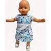 Doll Clothes Superstore Versatile Blue Aline Dress Fit 18 Inch Girl Baby and Cabbage Patch Kid Doll - 2 of 4
