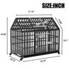 FURNIinspire Pet Crates and Houses Heavy Duty Dog Crate, Durable Versatile and Portable, with 4 Lockable Wheels, Black, 56.29"*29.52"*44.88" - 2 of 4