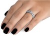 Pompeii3 1 cttw Diamond Infinity Eternity Wedding Anniversary Ring 14K White Gold - 4 of 4
