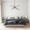 Rennnsan Mirove 27" W 4 -Light Aluminum LED Modern Sputnik Chandelier in Black & Chrome & Gold - 4 of 4