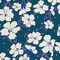 baltic teal pansy floral