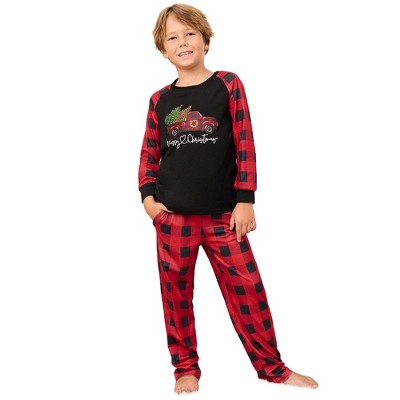 Christmas Pajamas for Family Pjs Matching Sets PlaidShirts Pants Sleepwear Nightwear Women Men Kids