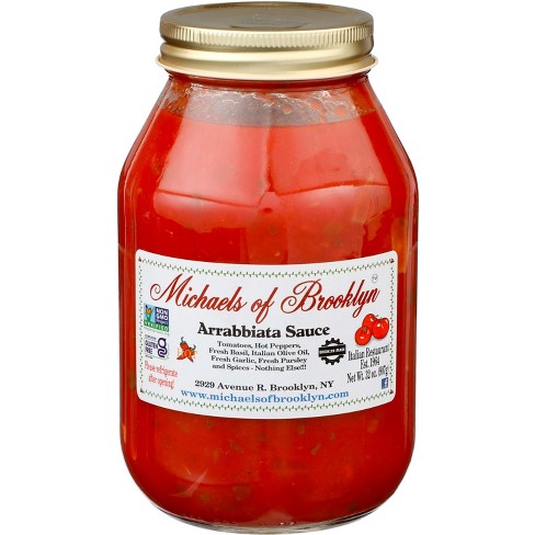 Michaels Of Brooklyn Pasta Sauce Arrabbiata - Case Of 6 - 32 Oz : Target