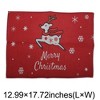 Unique Bargains Christmas Place Mats Linen Red White 13"x17.7" 2Pcs - 3 of 4