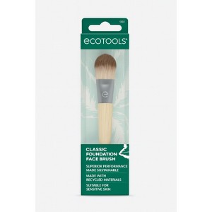 EcoTools Classic Foundation Face Brush, For Liquid,Cream,Makeup Brush For Natural Makeup, Buildable Coverage, Synthetic Bristles, 1.2 oz - 1 of 1