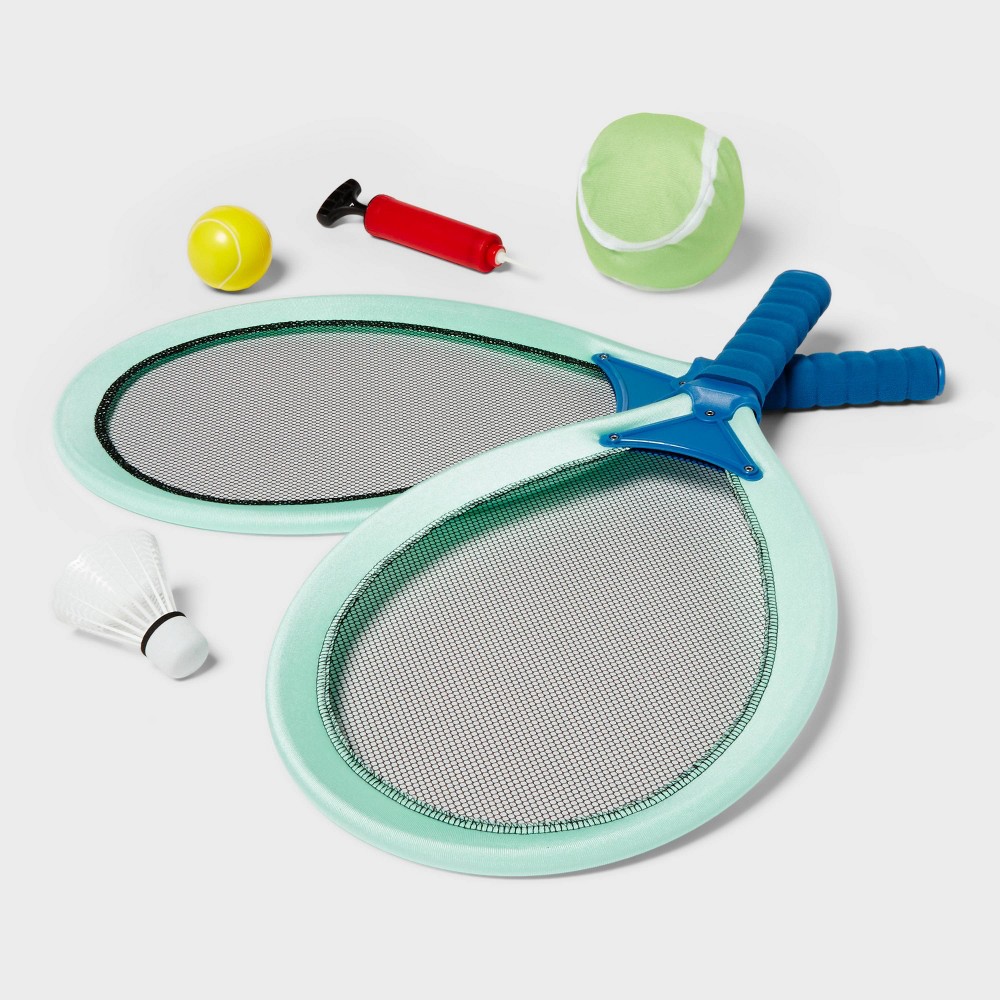 Racket Badminton Set 6pc - Sun Squad™ Aqua Blue