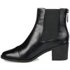 Journee Collection Womens Nigella Back Heel Zip Stacked Heel Booties - 2 of 4
